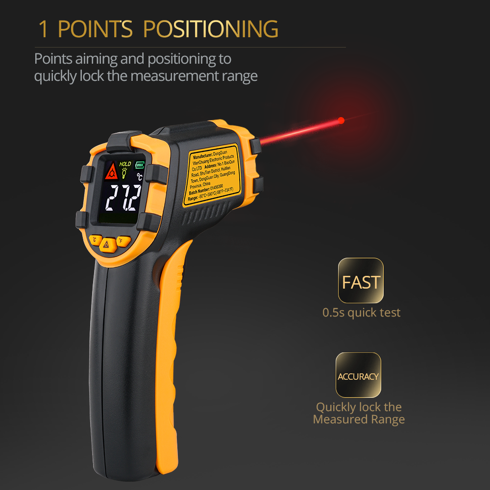 LCD Laser Meter Digital Infrar - Industrial Laser Temperature บทวิจารณ์และราคา