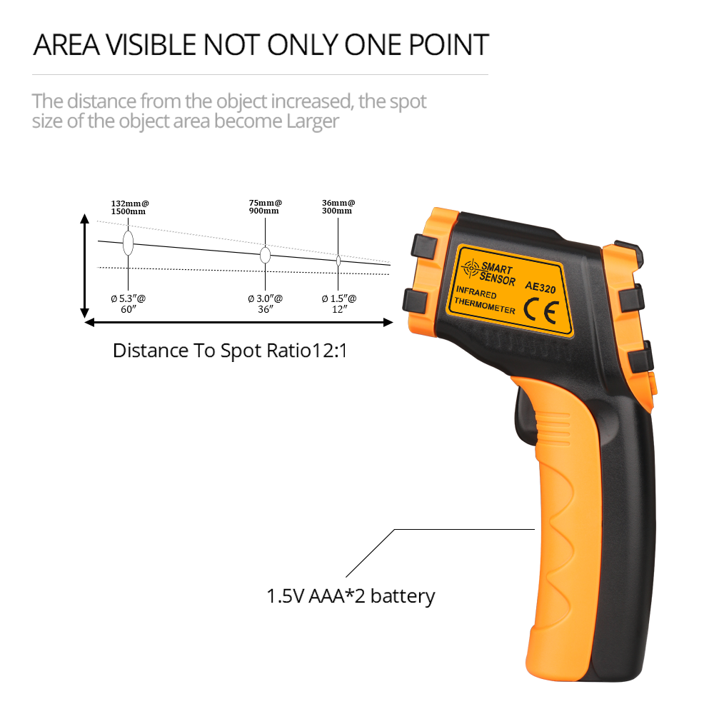 LCD Laser Meter Digital Infrar - Industrial Laser Temperature บทวิจารณ์และราคา