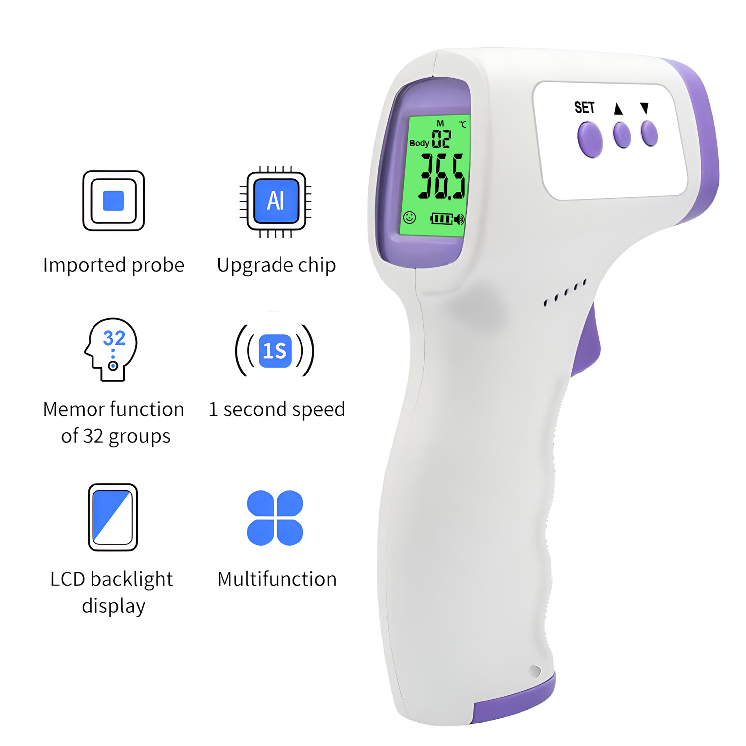 Household Outdoor non-contact  - Industrial Laser Temperature บทวิจารณ์และราคา