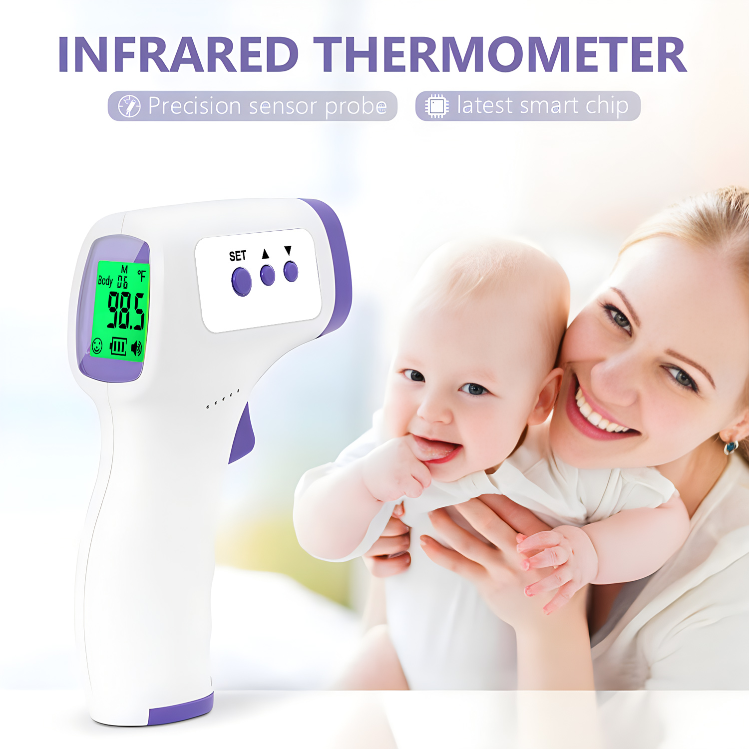 Household Outdoor non-contact  - Industrial Laser Temperature บทวิจารณ์และราคา