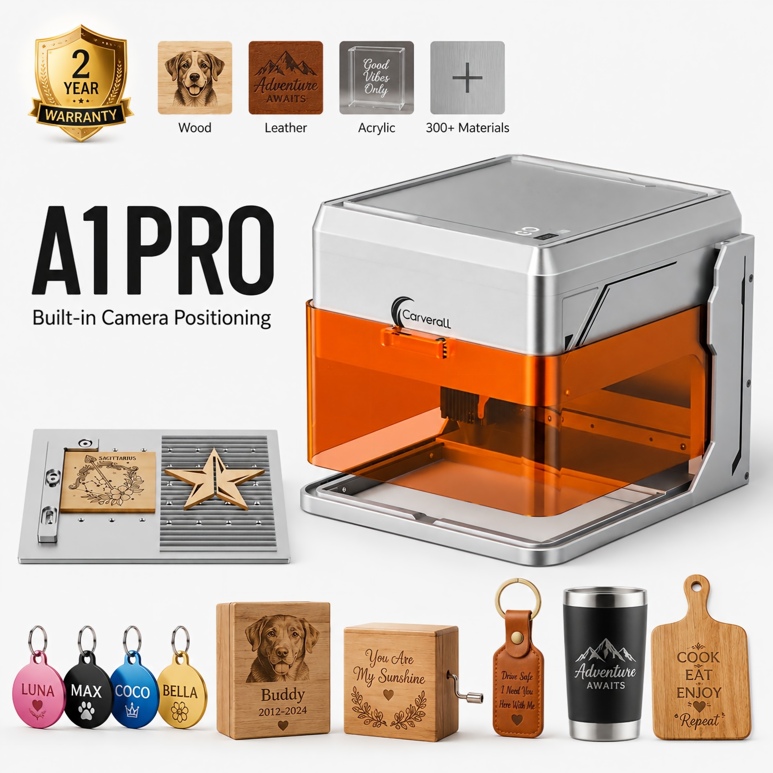 Carverall A1PRO Desktop Laser  - Desktop Laser Engraver บทวิจารณ์และราคา
