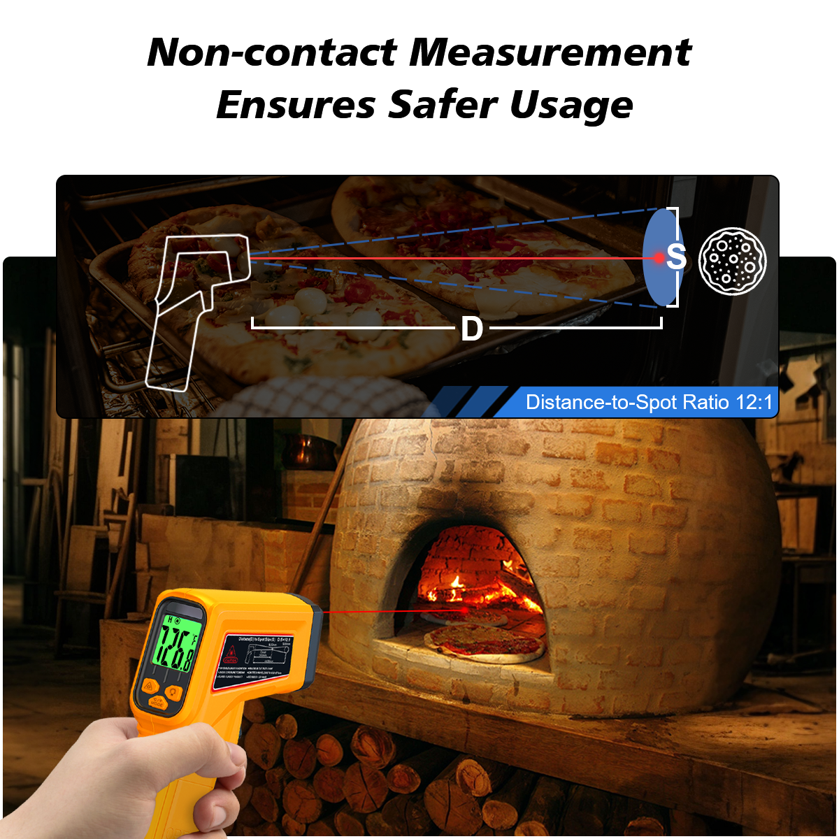 NJTY Infrared Thermometer Lase - Industrial Laser Temperature บทวิจารณ์และราคา
