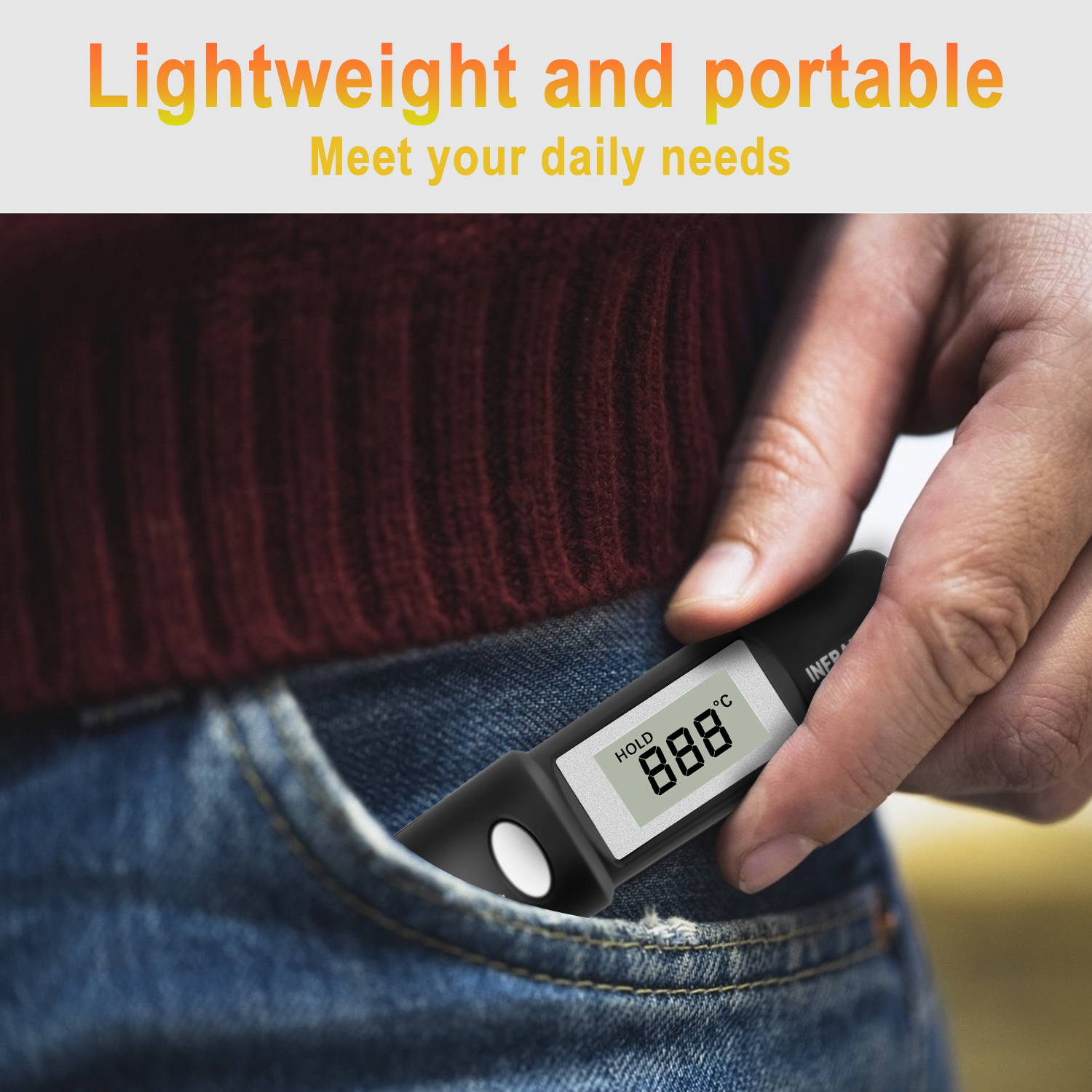 Mini Infrared Thermometer Pen  - Industrial Laser Temperature บทวิจารณ์และราคา