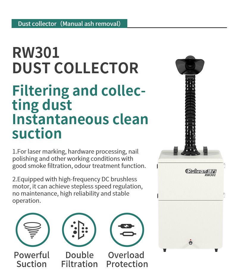 RW301 Industrial Powder Collec - Industrial Laser Fume Extractor บทวิจารณ์และราคา