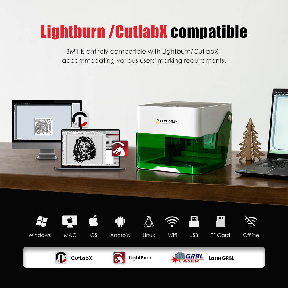 Cloudray 5000mw CNC Mini Laser - Desktop Laser Engraver บทวิจารณ์และราคา