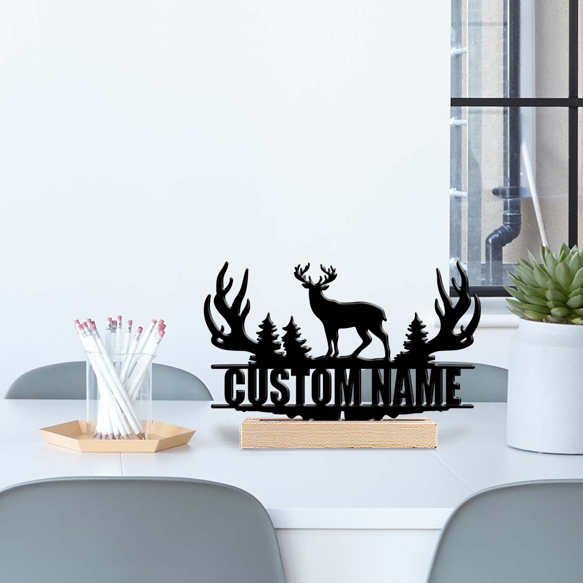 1Pc Csutom Forest Deer Wooden  - Desktop Laser Engraver บทวิจารณ์และราคา