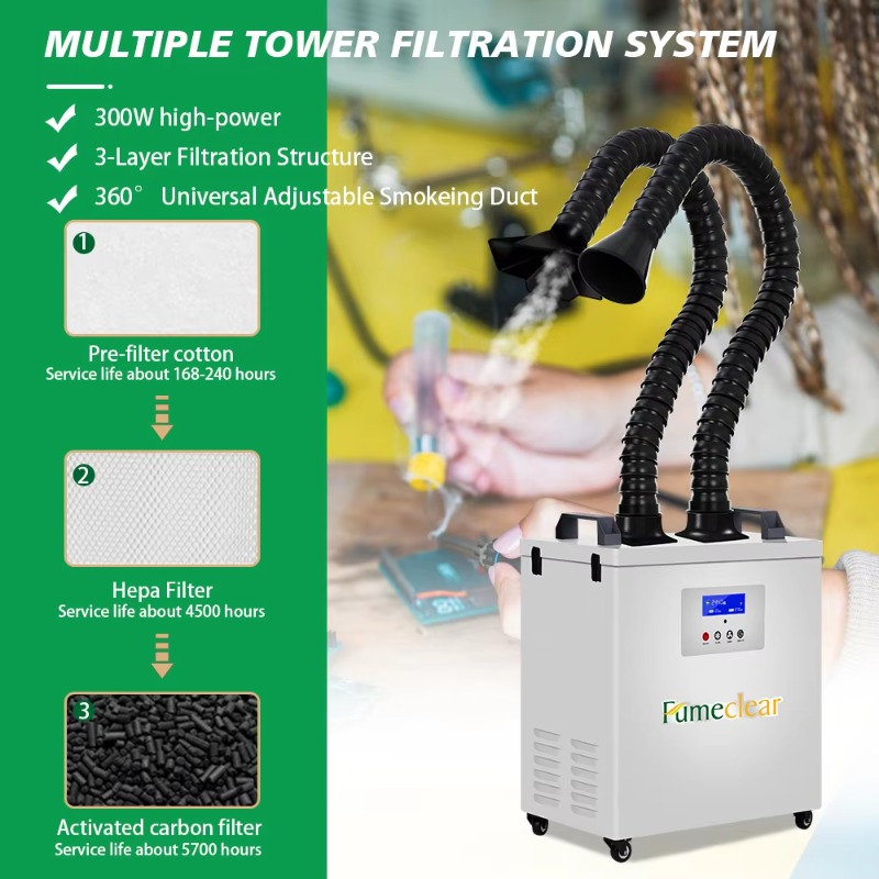 CE Approved Portable Fume Extr - Industrial Laser Fume Extractor บทวิจารณ์และราคา
