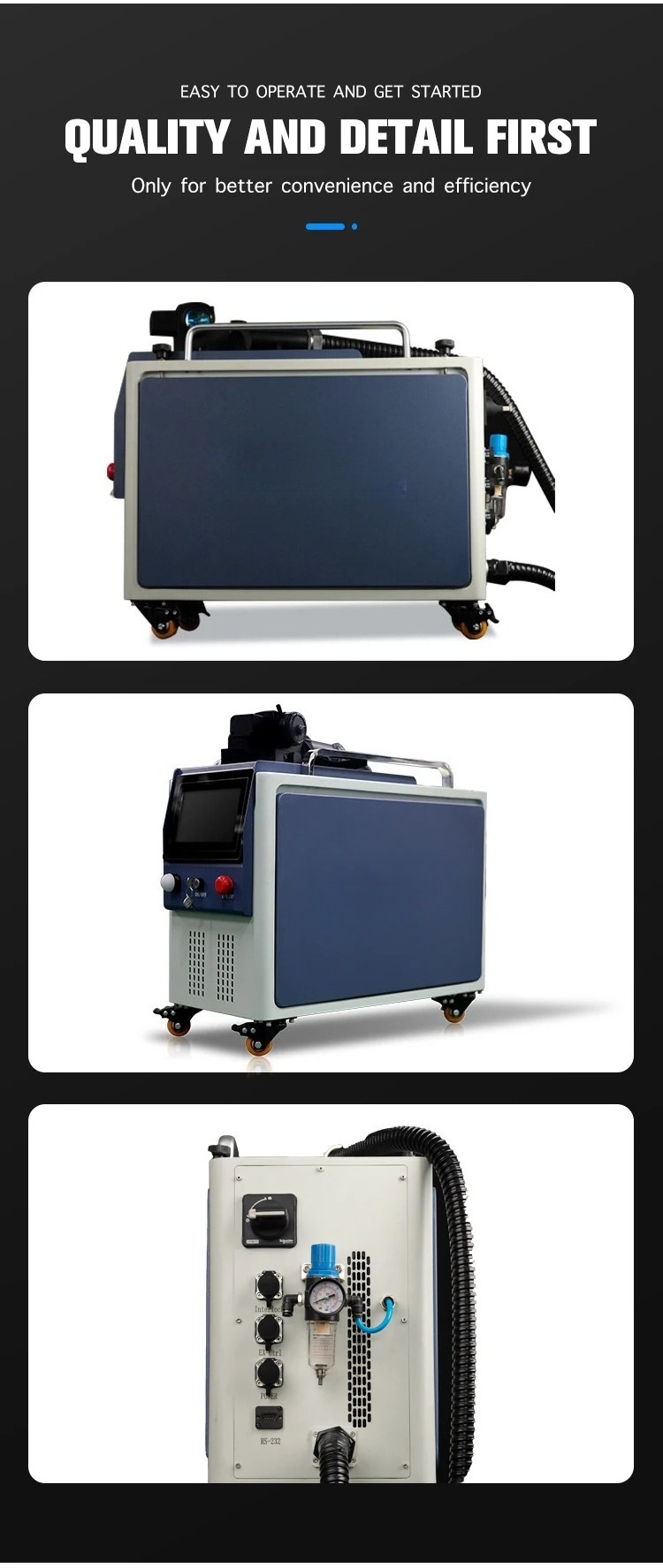 100W 200W 300w Pulse Laser Cle - Industrial Laser Paint Remover บทวิจารณ์และราคา