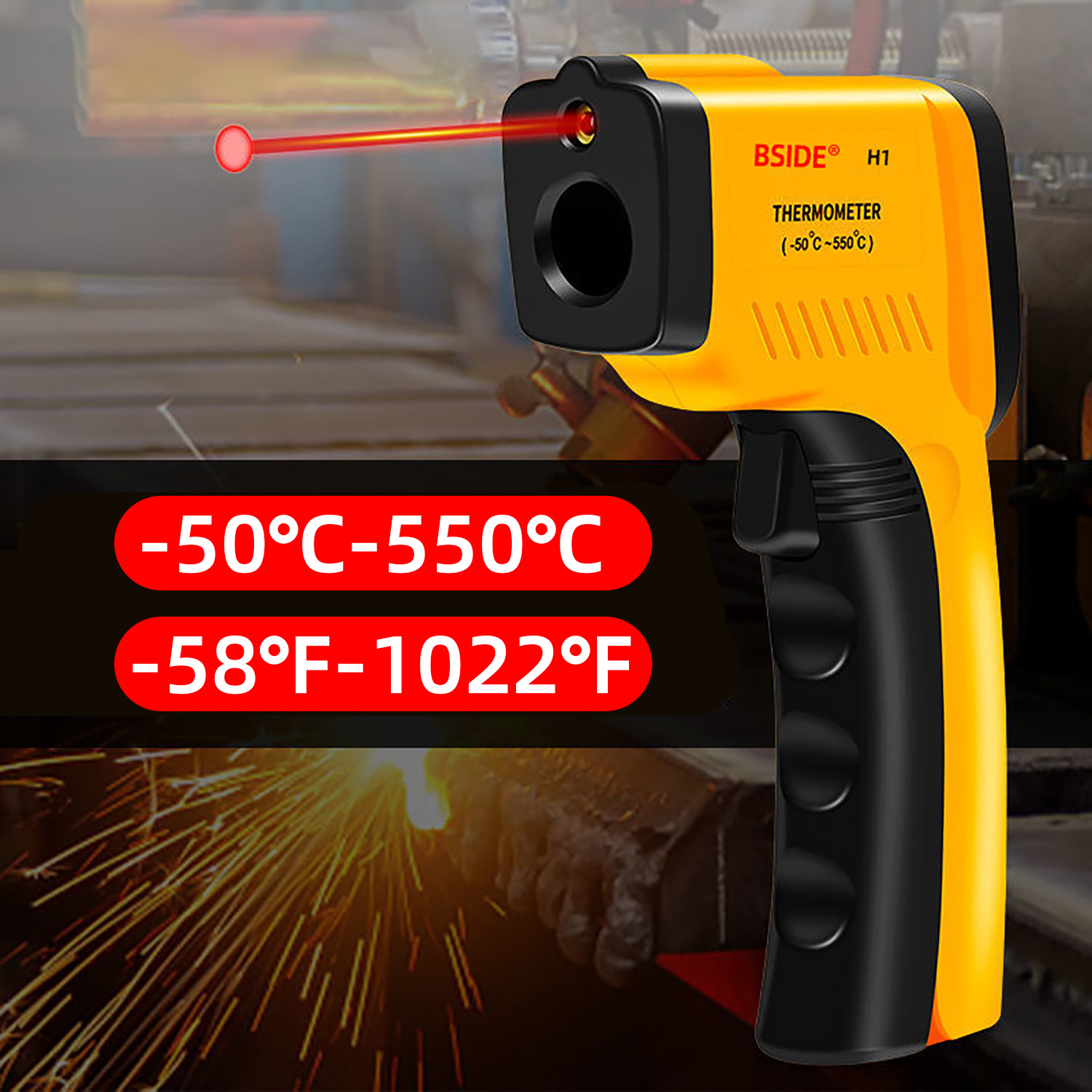 Digital Infrared Thermometer - - Industrial Laser Temperature บทวิจารณ์และราคา