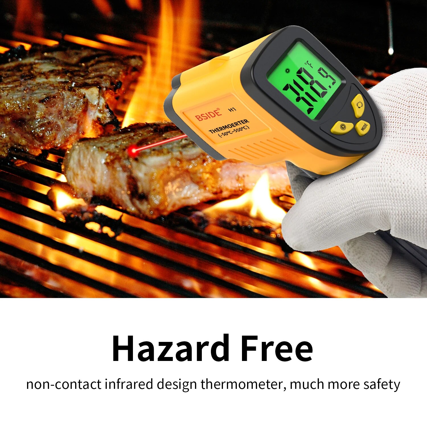 Digital Infrared Thermometer - - Industrial Laser Temperature บทวิจารณ์และราคา