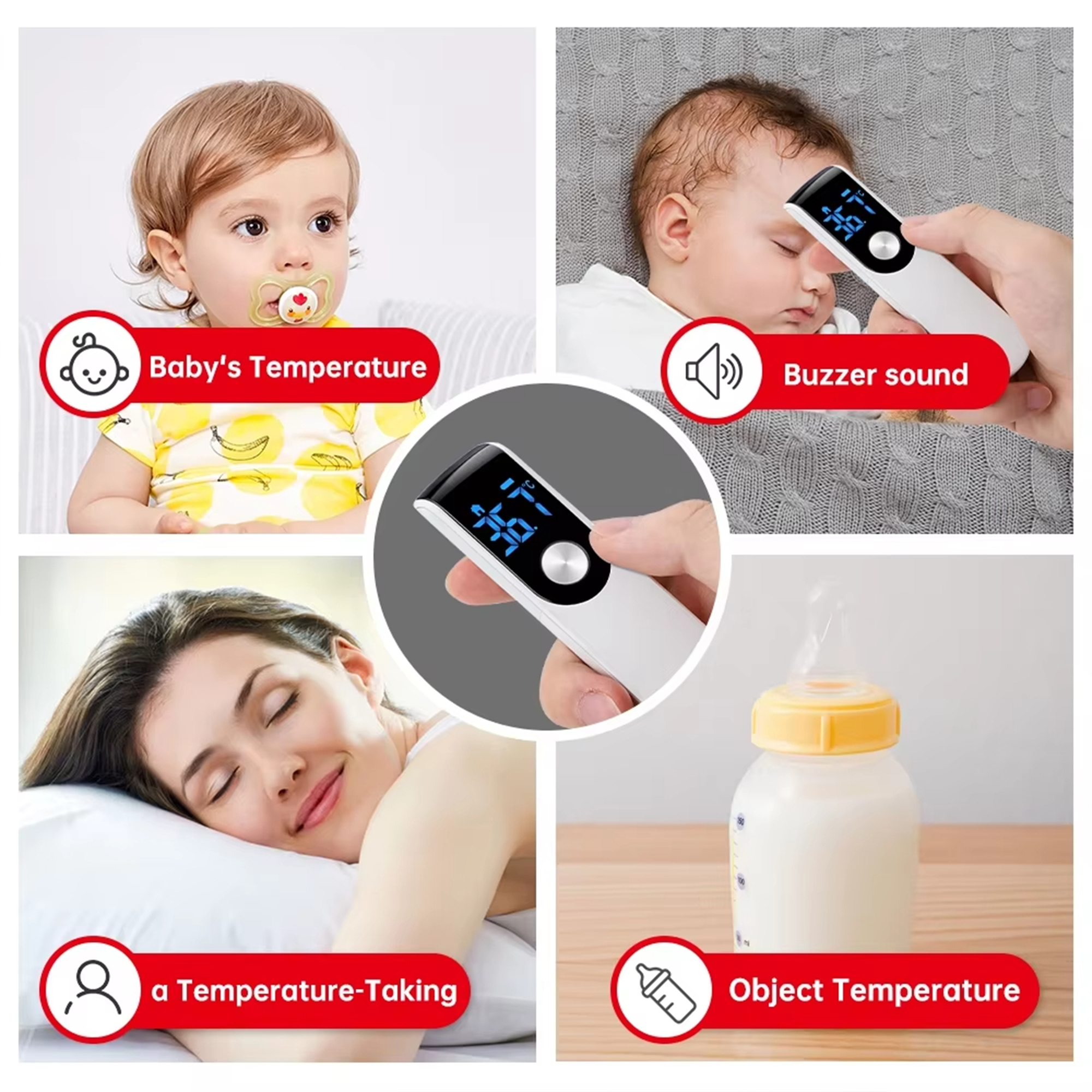 Infrared Fever Thermometer Med - Industrial Laser Temperature บทวิจารณ์และราคา
