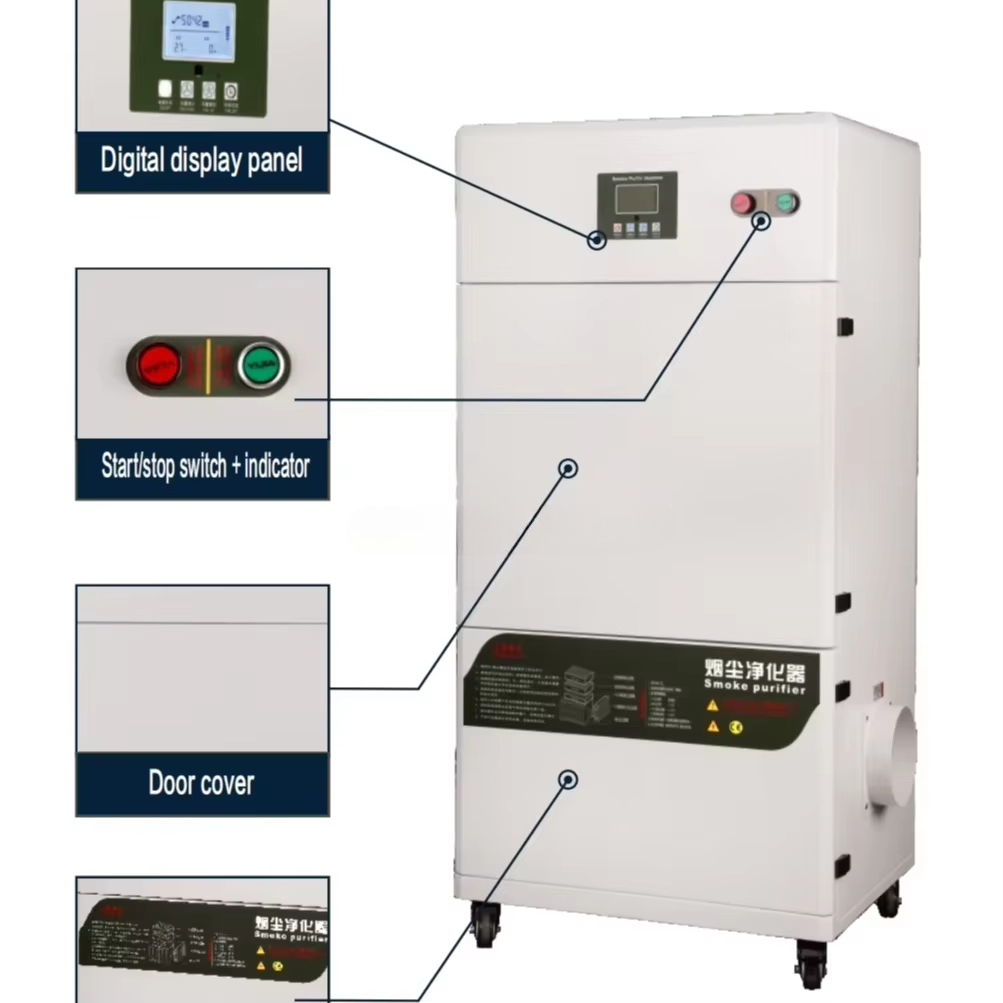 Industrial laser cutting flue  - Industrial Laser Fume Extractor บทวิจารณ์และราคา